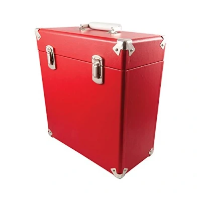 Afbeelding van GPO SWB18Red 12 IN Vinyl Record Case Red
