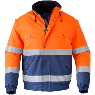Afbeelding van HAVEP Hi Vis All Season Jack 5139 Oranje/Marine Maat 4XL