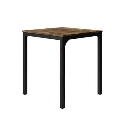 Afbeelding van Vicco Eettafel Fyrk, zwart/eiken rustiek, 70 x cm