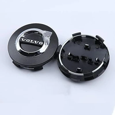 Afbeelding van 4 Stuks Naafdoppen voor Volvo V40 V60 V90 S60 S90 XC40 XC60 2020 2022 65 mm,Velgen Doppen Wieldoppen Wielnaafdop Waterdicht Stofdicht Banden Accessoires,Black