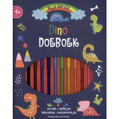 Afbeelding van Mijn eerste dino doeboek met stiften (Hardback)