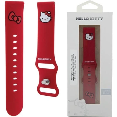 Afbeelding van Hello Kitty Silicone Hoofdband universeel 22mm rood