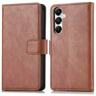 Afbeelding van Samsung Galaxy A26 Hoesje Kunstleder imoshion Bookcase Bruin Telefoonhoesje