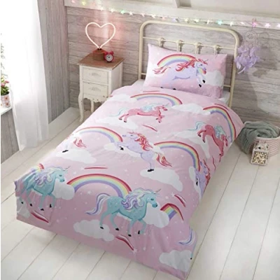 Afbeelding van Rapport kleine eenhoorn, set voor kinderen, roze, grootte kinderen dekbedovertrek 120 x 150 cm en 1 kussensloop 40 60
