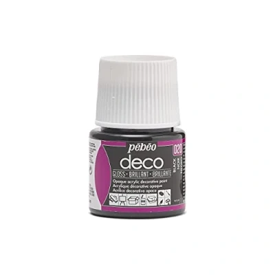 Afbeelding van PEBEO 45ml Deco Br, Acryl, Diep Zwart, 45 ml (Pack van 1)