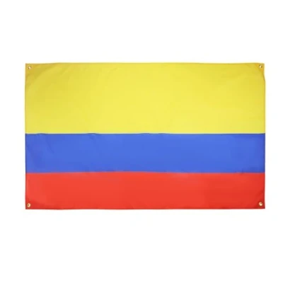Afbeelding van AZ FLAG Vlag Colombia, 150 x 90 cm, met 4 ogen, Colombiaanse paviljoen voor balkon of muur