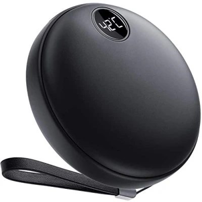 Afbeelding van EXTSUD Handwarmer, USB oplaadbare handwarmer met powerbank, draagbare zakwarmer, 2,1 A, snel opladen, 360 graden, elektrische voor indoor , outdoorsporten, skiën, klimmen, wandelen