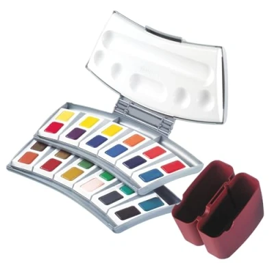 Afbeelding van Pelikan 721894 Aquarelverfdoos met 24 kleuren, 1 stuk, gesorteerd