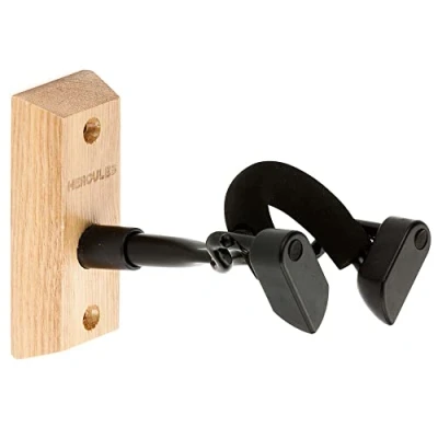Afbeelding van Hercules DSP57WB wandmonteerbare vioolhanger houten basis