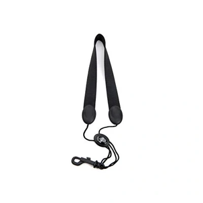 Afbeelding van D&quot;;Addario Woodwinds SJA13 Rico Saxophone Strap Black Snap Hook voor alt en sopraan saxofoon