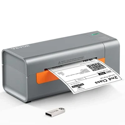 Afbeelding van VEVOR Edesive Thermo etiketteermachine, 4 x 6 labelprinter, verzendlabelprinter, compatibel met Windows/MAC OS/Linux/Chromebook, ondersteunt USPS, FedEx, Shopify, Ebay, Amazon enz