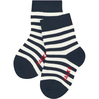 Afbeelding van Falke Stripe Sokken voor kinderen, Maat: 74/80, Space blue