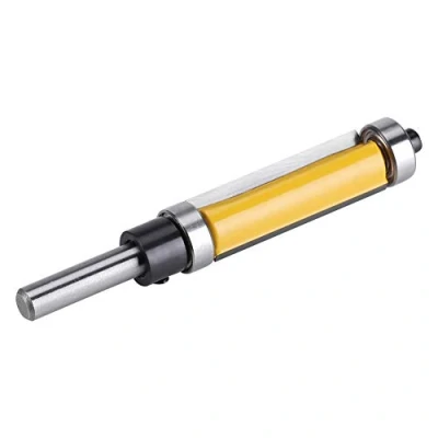 Afbeelding van 1 1/2 &quot;H * 1/4&quot; Schacht Flush Trim Patroon Sjabloon Router Bit Hout Top voorraad Tool met boven en onderkant