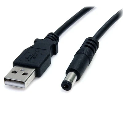 Afbeelding van StarTech.com USB naar 5,5 mm voedingskabel type m connector 2