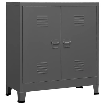 Afbeelding van vidaXL Opbergkast industrieel 90x40x100 cm staal antracietkleurig