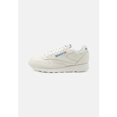 Afbeelding van Reebok Classic Leather Unisex Sneakers laag, Maat: 41, Chalk/vector blue/vector red Leer en textiel