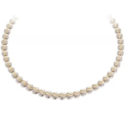 Afbeelding van BOCCIA TItanium bicolor collier ronde schakels 08022 02