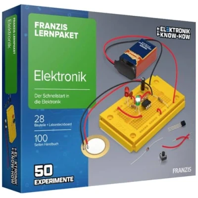 Afbeelding van Franzis Elektronica leerpakket: Een snelle start met elektronica. 50 spannende experimenten uitpakken, aan de slag, begrijpen!: Der Schnellstart in ... Experimente auspacken, loslegen, verstehen!