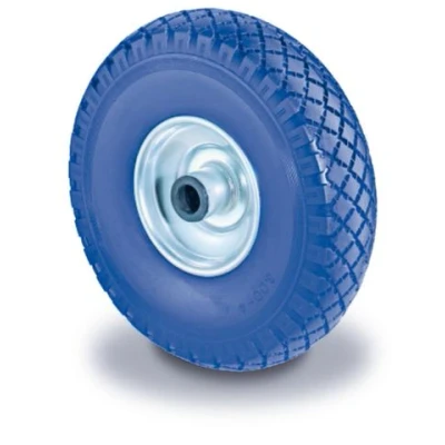 Afbeelding van BS Rollen Polyurethaanwiel wiel d. 260 mm draagvermogen 160 kg pechbestendig stalen velg tunnels 1 stuk C91.262