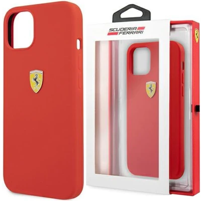 Afbeelding van Ferrari FESSIHCP13SRE iPhone 13 mini 5.4 rood/rood hardcase siliconen