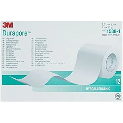 Afbeelding van 3M 34925 DURAPORE dressing, H 25 x 9, 14 m, 12 stuks
