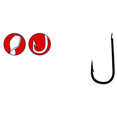 Afbeelding van Spro Ls 1312f Hooks Black #12 Vishaak