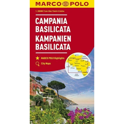 Afbeelding van Marco Polo Campania Basilicata 12: Wegenkaart 1:200 000