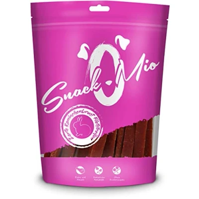 Afbeelding van SnackOMio Premium Hondensnack, malse filetreepjes van konijnenborst, graanvrij, 1 x 70 g
