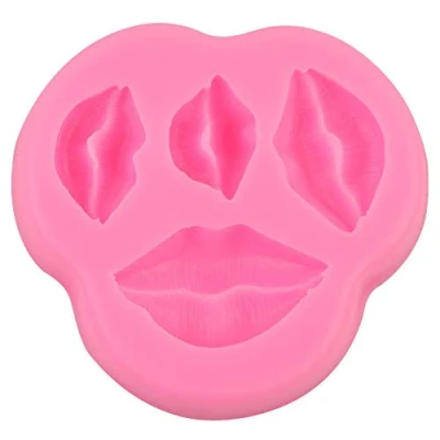 Afbeelding van Siliconen Mallen Creatieve Lippen Vorm Chocolade Cartoon Taart Bakvorm Multifunctionele DIY Decoratie Maken Gereedschap voor Cookie Fondant Suiker Klei Zeep(Roze)