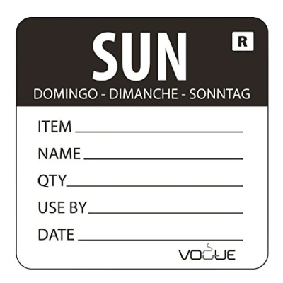 Afbeelding van Kleurcode sticker zondag Vogue, 500 stuks