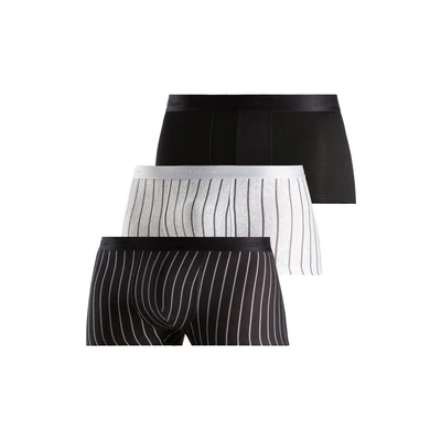Afbeelding van s.Oliver Boxershorts &#039;Hipster&#039; zilvergrijs / zwart wit gemêleerd