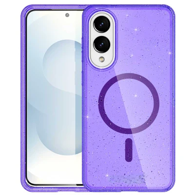 Afbeelding van Samsung Galaxy S25 Edge MagSafe Hoesje Kunststof imoshion Hardcase/Backcover Paars Telefoonhoesje