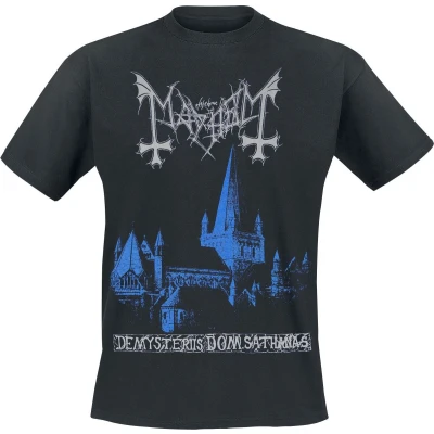 Afbeelding van Mayhem De Mysteriis Dom Sathanas T shirt zwart XXL Katoen Band merch, Bands