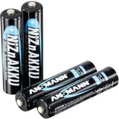 Afbeelding van Ansmann nikkel zink LR03 AAA NiZn batterij 1,6 volt 900mWh in een set van 4