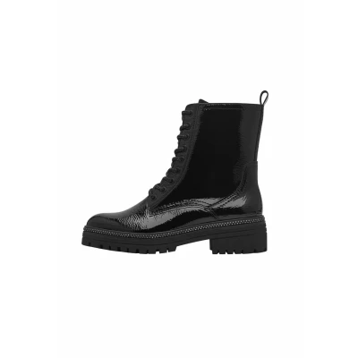 Afbeelding van Marco Tozzi Dames Bootie Laced 2 25202 43 modelaarzen, zwart patent, 38 EU, (patent), EU
