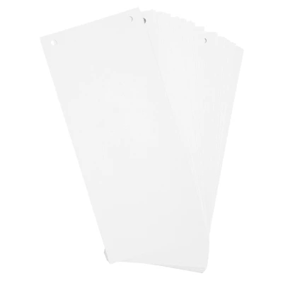 Afbeelding van Paquet 100 fiches intercalaires horizontales unies perforees nature future 105x240mm