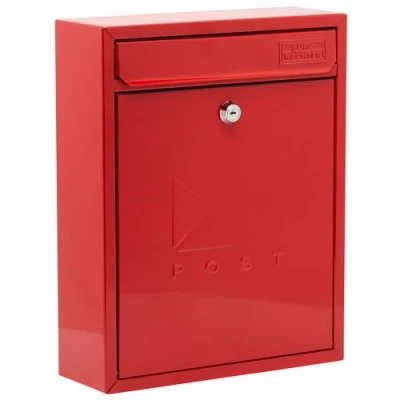 Afbeelding van Burg Wachter MB05R Rood Compact Wandmontage Gegalvaniseerd Staal Postbox 26x33x9cm