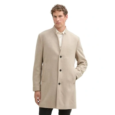 Afbeelding van TOM TAILOR Denim Heren 1042405 jas, 35752 Light Beige Twill Structure, XL, Structuur, XL