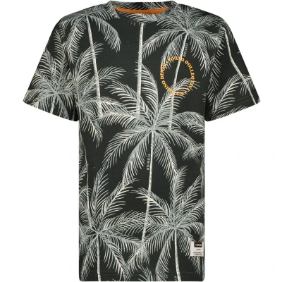 Afbeelding van Vingino T shirt Jesto met all over print grijsblauw/lichtgrijs