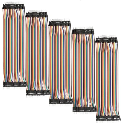Afbeelding van AZDelivery 5 x Jumper Draadkabel 40 stuks per 20 cm M2M Man naar compatibel met Arduino en Raspberry Pi Inclusief E Book!