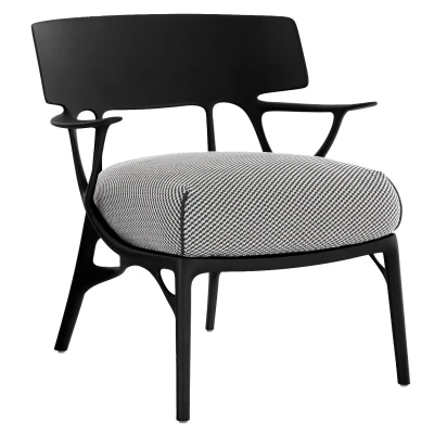 Afbeelding van Kartell A.I. Tuinstoel Wit / Zwart