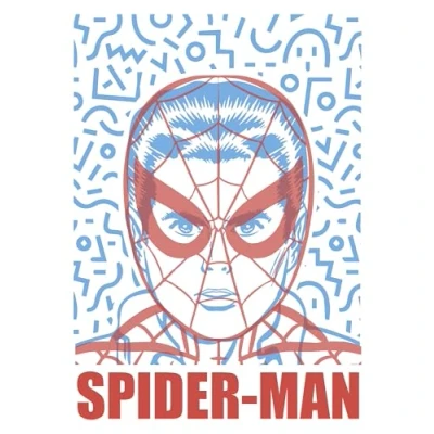 Afbeelding van Komar Artprint Marvel Spider Man Face 50 x 70 cm (breedte hoogte) kinderkamer, wandsticker (set)