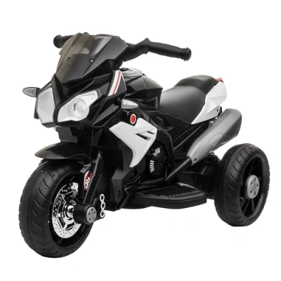 Afbeelding van HOMCOM Elektrische motorfiets Kunststof 86x42x52cm Zwart