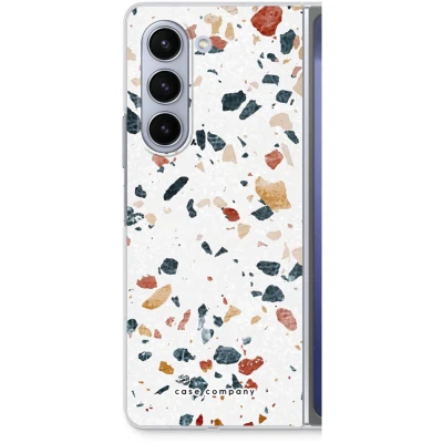 Afbeelding van Case Company® hoesje geschikt voor Samsung Galaxy Z Fold5 Terrazzo N4 Soft Cover Telefoonhoesje Bescherming aan alle Kanten en Schermrand
