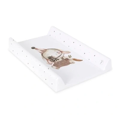 Afbeelding van Ceba Baby® aankleedkussen 2 wigvormige aankleedkussens voor babybed 70 x 50 cm met Oeko Tex® standaard 100 Made in EU waterdicht en afwasbaar clown haasje