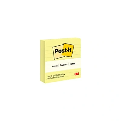 Afbeelding van Post it Notes, ft 101 x mm, geel, gelijnd, blok van 300 vel memoblok