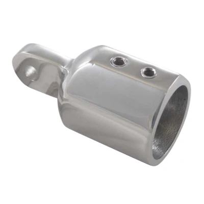 Afbeelding van RVS Eindkap met oog en 2x inbusschroef, versterkt, 22mm