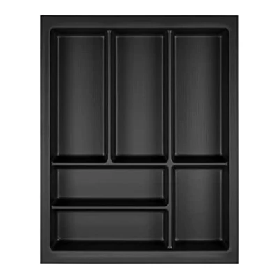 Afbeelding van Orga Box Junker SLIM Bestekinzet 375 x 476 mm lavagrijs met parel structuur vor 450 kast Keuken passend voor SO ladesysteem
