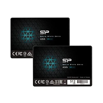 Afbeelding van Silicon Power 2 pack 512GB SSD 3D NAND A55 SLC Cache Performance Boost SATA III 2,5 inch 7 mm (0,28&quot;) interne Solid State Drive