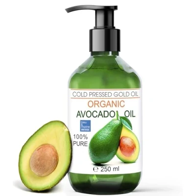Afbeelding van avocado olie voor haar Pure 250 ml Striae Schrale huid Hydratatie Gezicht Lichaam Dringt tot 6 keer beter in de dan een bodycrème